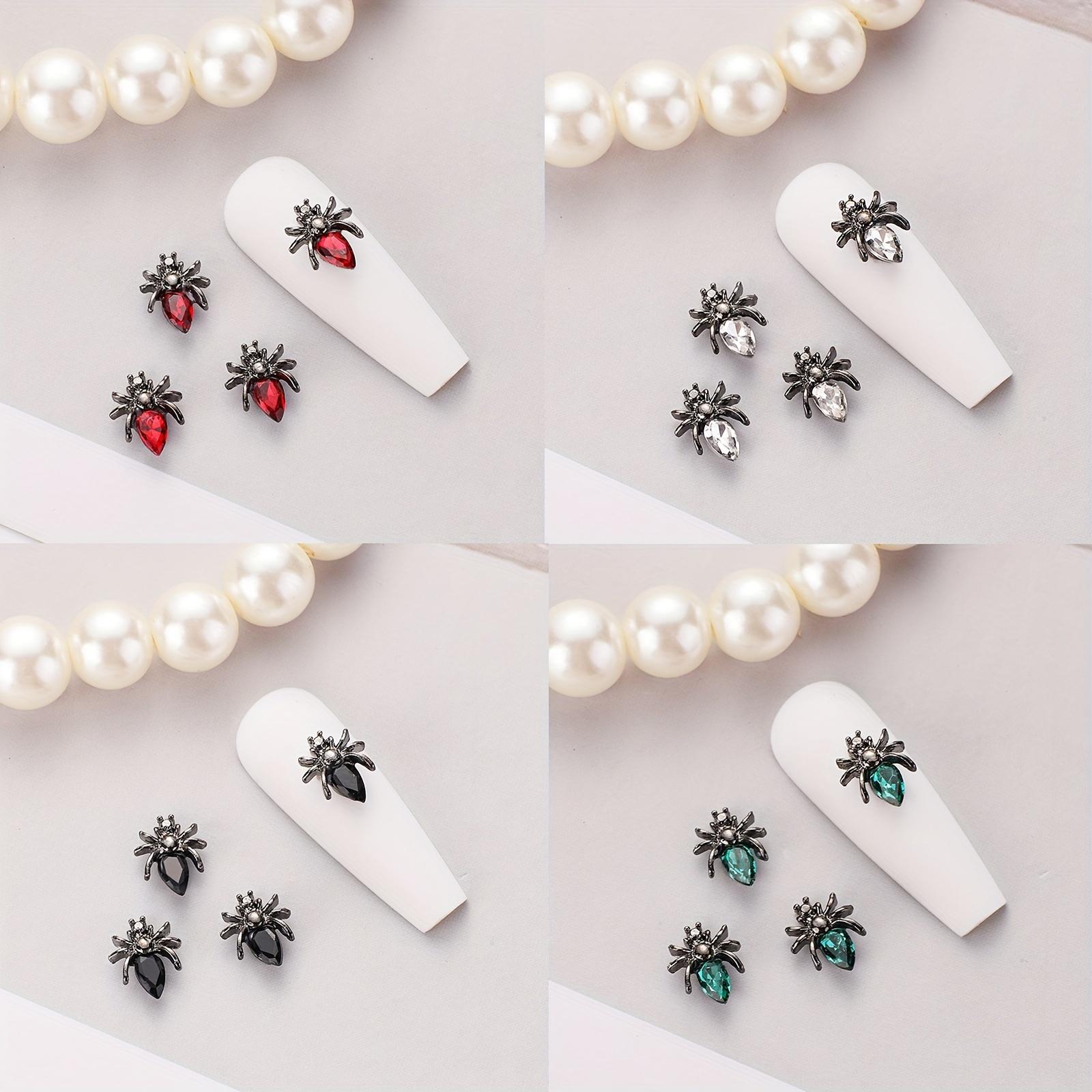 

20 шт. ретро-подвески из сплава в форме паука для украшения ногтей