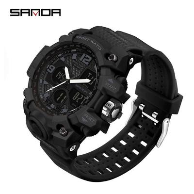 SANDA New Simple Fashion Sports Electronic Watch Nights Light Watch Student Men's Watch