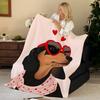 Tier s-Wurst d-Hunde Werfen Flanelldecke, Weich Warm, Langlebig & Waschbar niedlich Cool