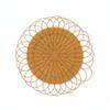 Handmade Premium Decorative Rattan Round Wall Decor Beige