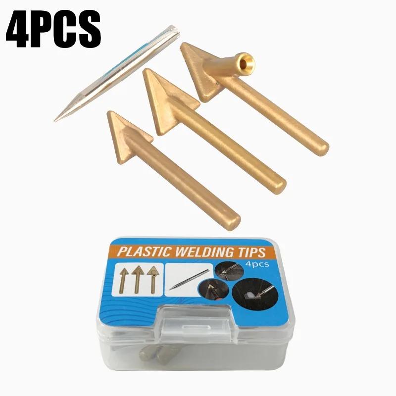 Car Bumper Plastic Repair Tool Kit Electric Soldering Iron Leveling Tip Welding Triangle Copper Head for Auto Bumper Maintenance