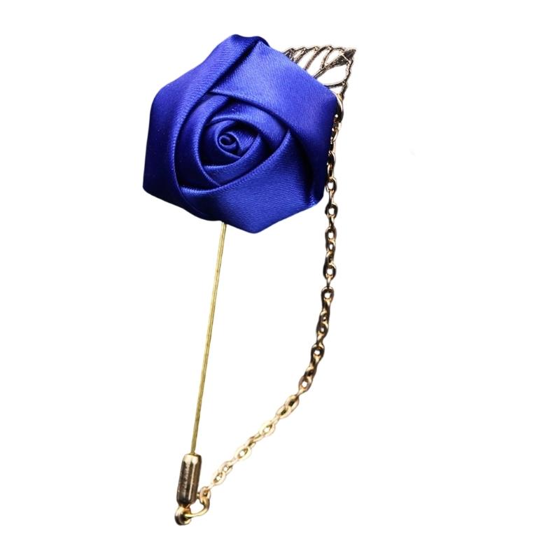 Boutonieră Elegantă din Flori de Mătase pentru Mire și Nuntași Broșă Pin Corsaj pentru Ceremonii de Nuntă și Ocazii Formale