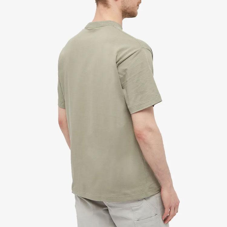 Nike Solo Swoosh Logo Solid Color Sport Crew Neck Short Sleeve T-Shirt Men Tops Light-Brown CV0559-320