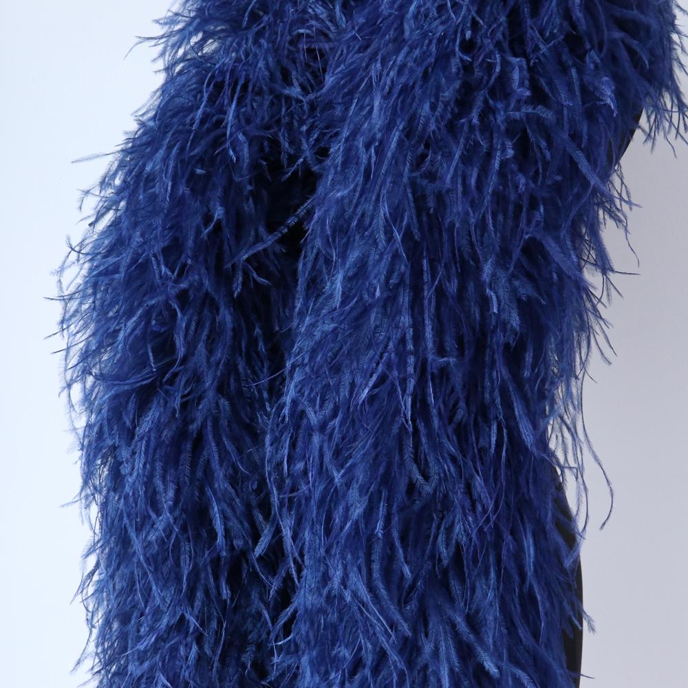 DIY Natural Ostrich feather boa 1 to 30Ply Fluffy Black Ostrich plumas Decoration Shawl Trims Costume Clothing Sewing Accessory