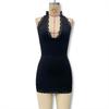 2026 Fashion V-neck Lace Summer Suspender Short Dress Bodycon Sleeveless Party Club Short Dress Halter Neck Women's Backless Sexy Slim Mesh Miniskirt