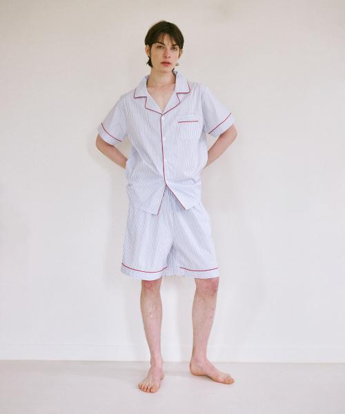 [OGGITT] Standard Ticking Stripe Short-Sleeve Pajama Set [Shipped from Korea] 100% Authentic