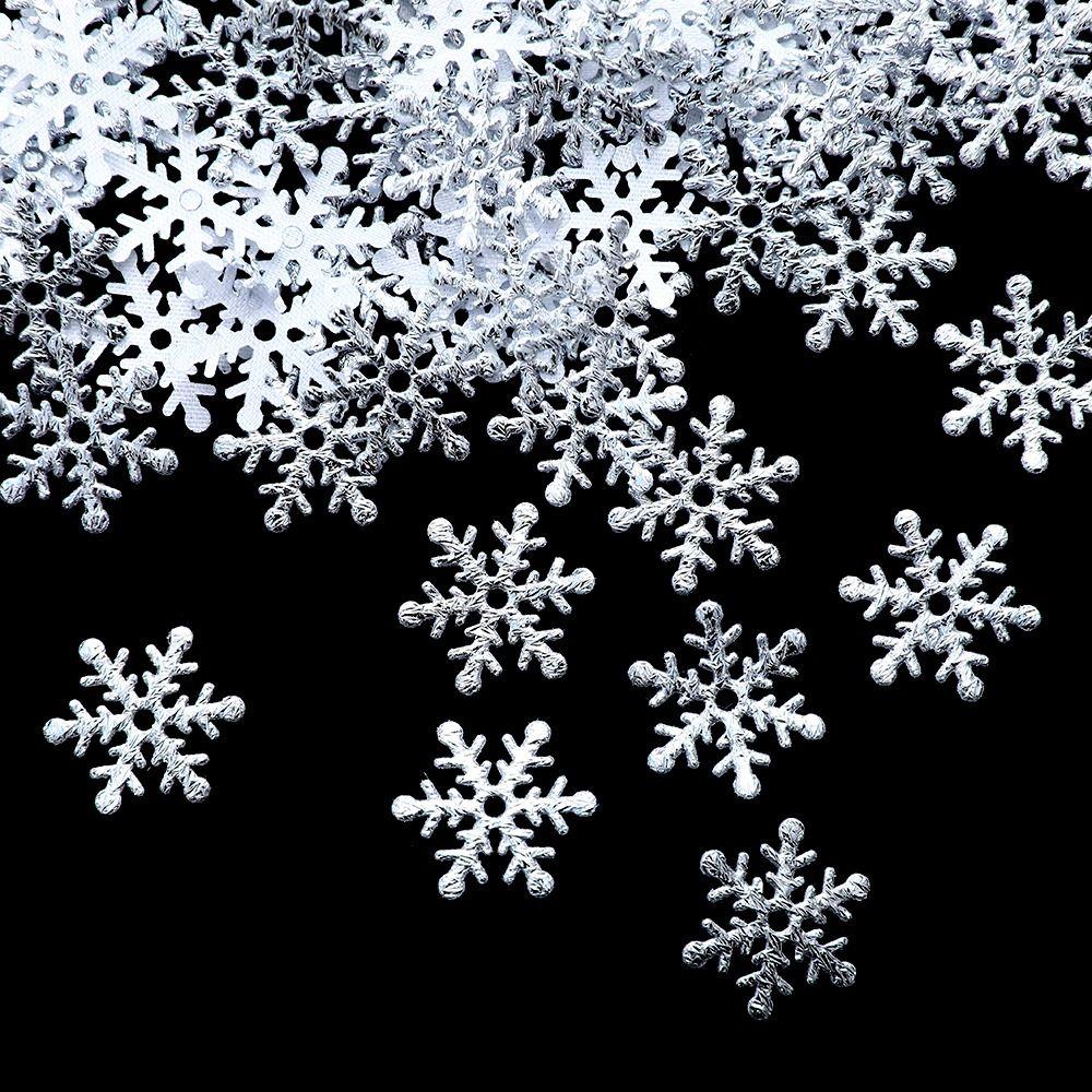 DIY Christmas Snowflakes Confetti Multi-color Snowflake Sequins Artificial Snowflakes Party