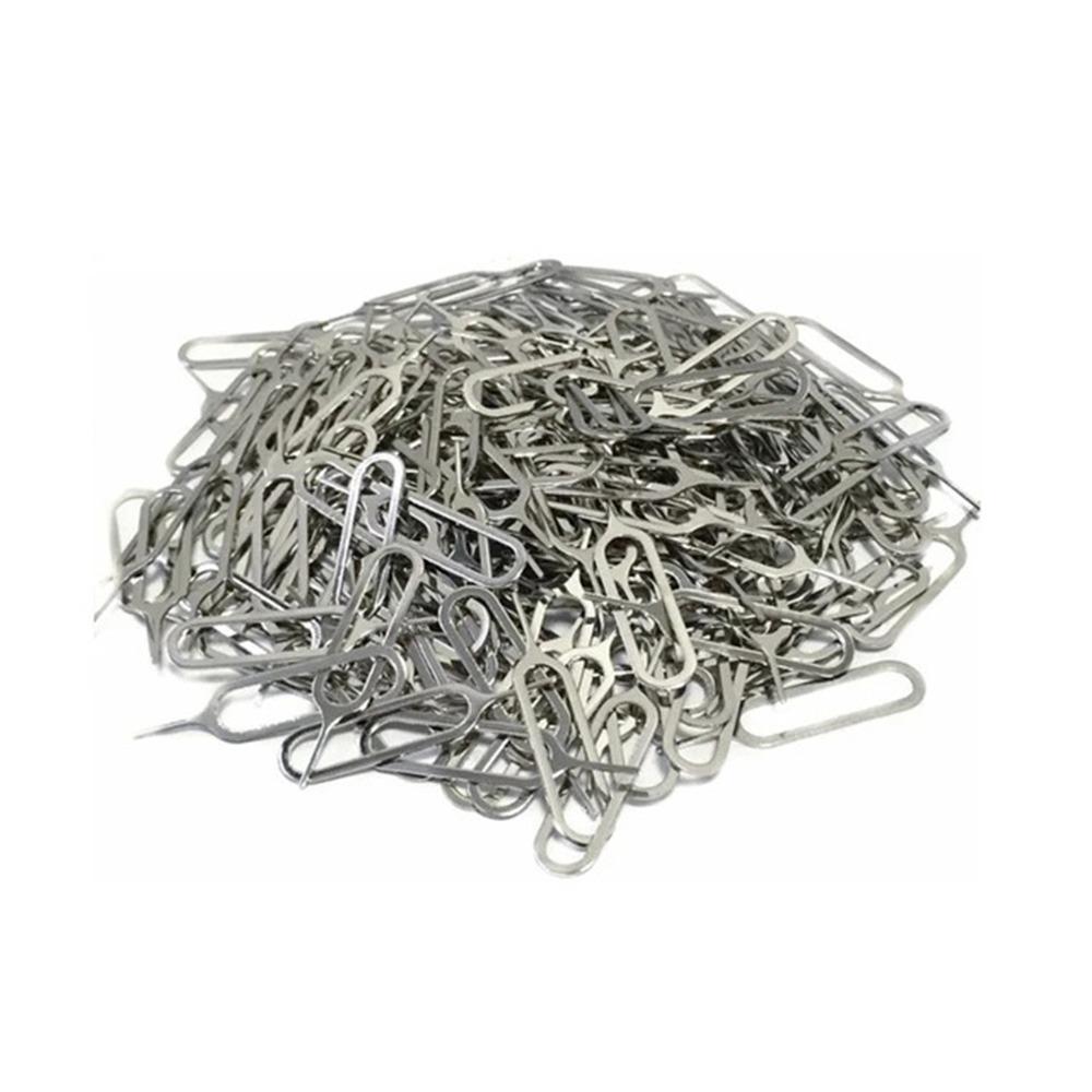 100Pcs Portable SIM Card Tray Ejector Pin Anti-Lost Ejecting Removal Needle  Phone Key Tool