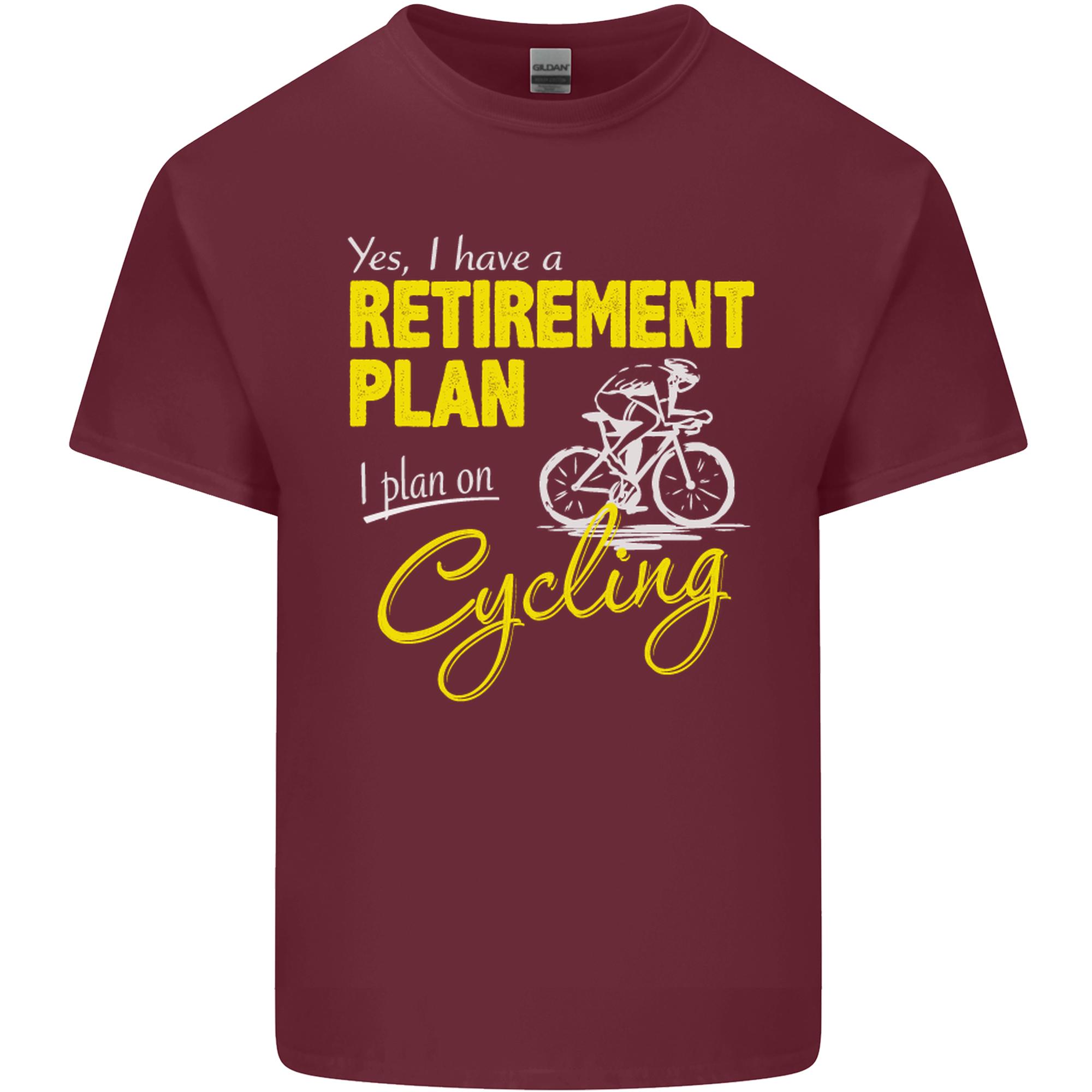 Cycling RetireUnisext Plan Cyclist Funny Unisexs Light Cotton TShirt S