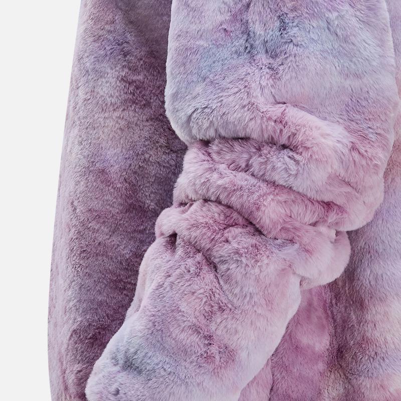 Nike Sportswear Comfortable Soft Loose Plush Jacket Women Jacket Hydrangea-Purple HQ4871-515