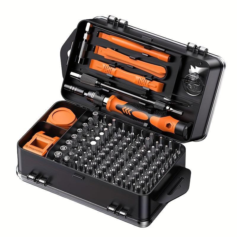 115 In 1 Precision Screwdriver Set With Magnetic Bits Anti Slip Handle For Phone Laptop Small Electronics Repair