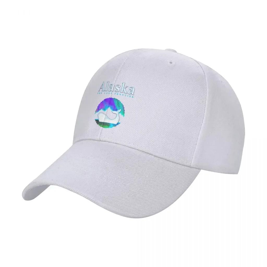 Alaska The Last Frontier Funny Alaska Northern Lights Orca Whale Baseball Cap Golf Hat Unisex For Women 2024 Unisex's