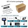 Portable Handheld Inkjet Printer 2~12.7mm Adjustable Label Printer QR Bar Batch Code Date Of Manufacture Printer