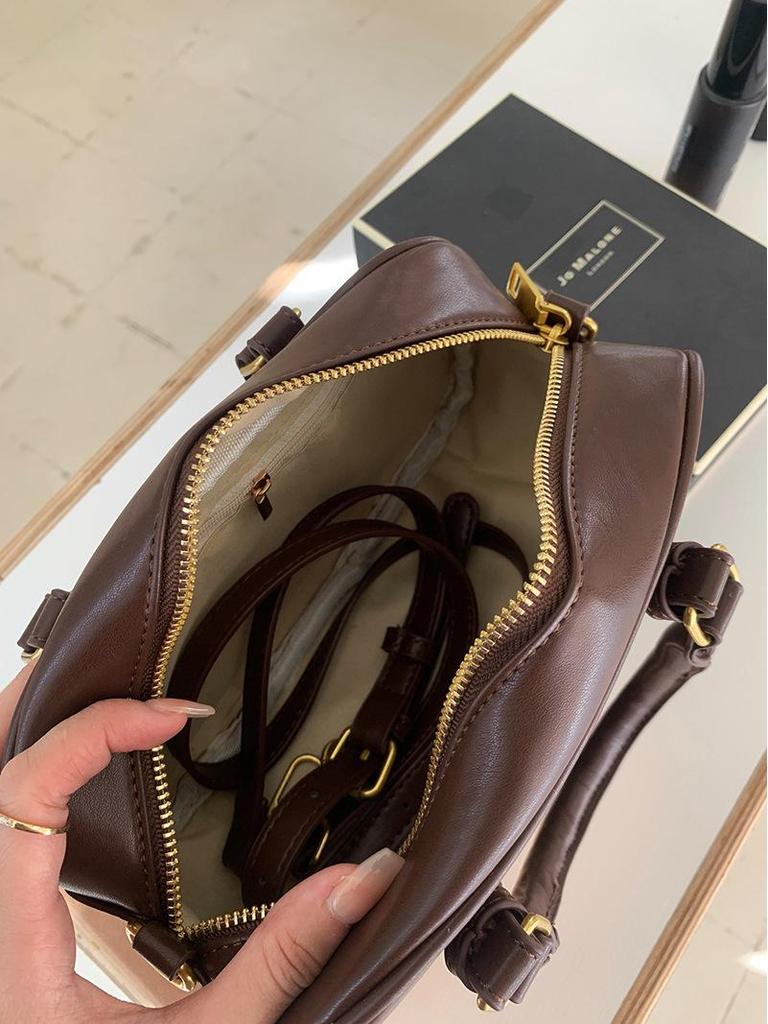 Maillard 2025 Retro Korean Postman Bowling Bag: Women's Shoulder & Messenger Handbag