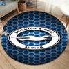 Brighton & Hove Albion Round Area Rug,Carpet Rug for Living Room Bedroom Sofa Playroom Decor,Non-slip Floor Mat