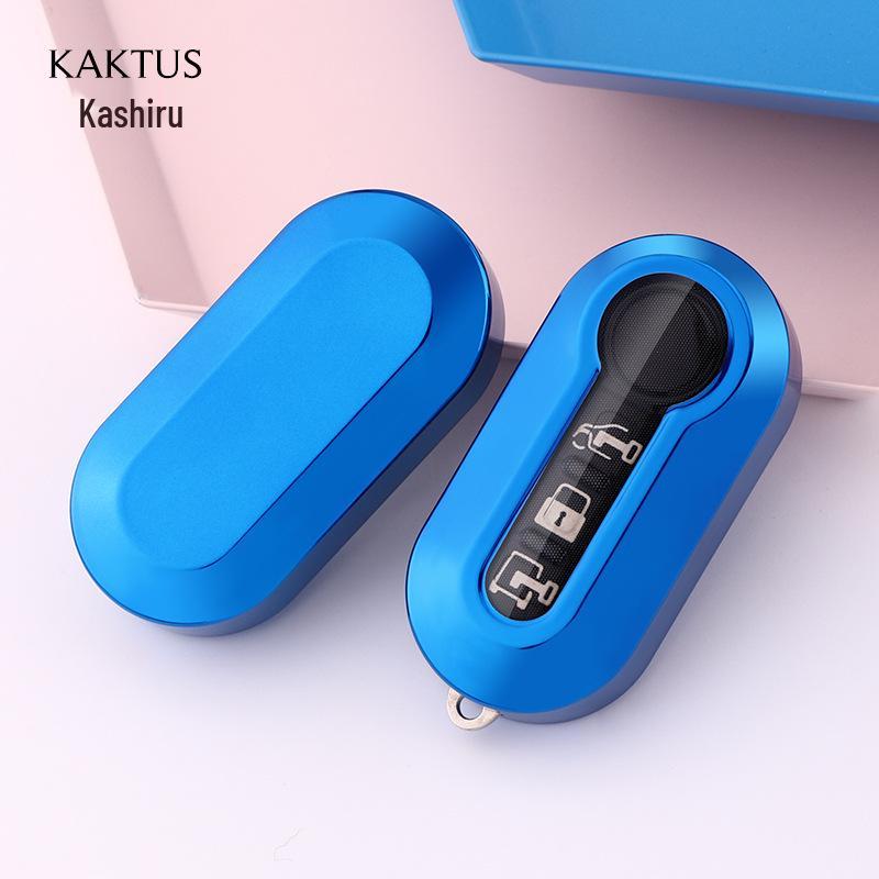 KAKTUS TPU Car Key Case for Fiat Bravo & Fiat 500 – Full Coverage Protective Cover
