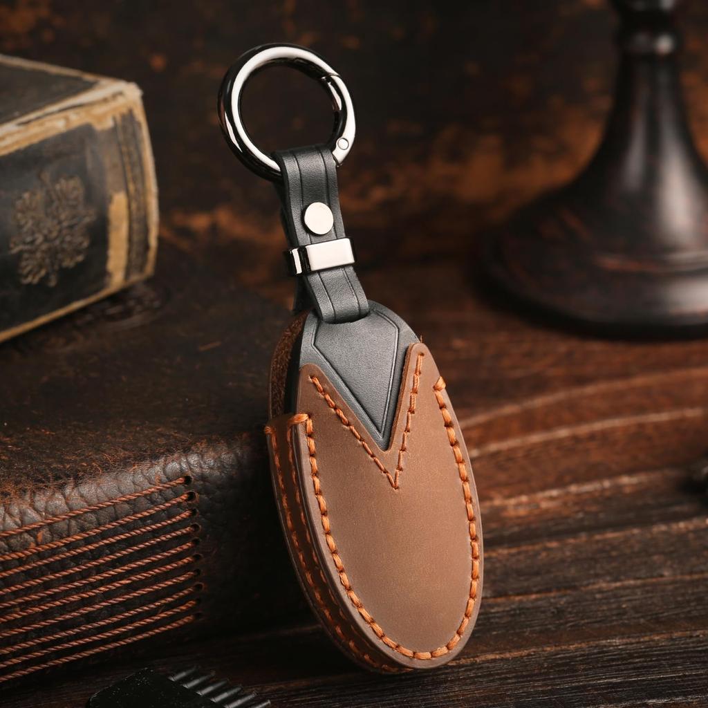 Genuine Leather Smart Key Case for Nissan Delica Mini and Roox Compatible with Nissan Car Perfect for Gifting Genuine [smasol] Aura, Serena, Note,