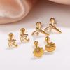 European and American diamond earrings, studs, exquisite butterfly earrings, 18K gold-plated stainless steel earrings jewelry.
