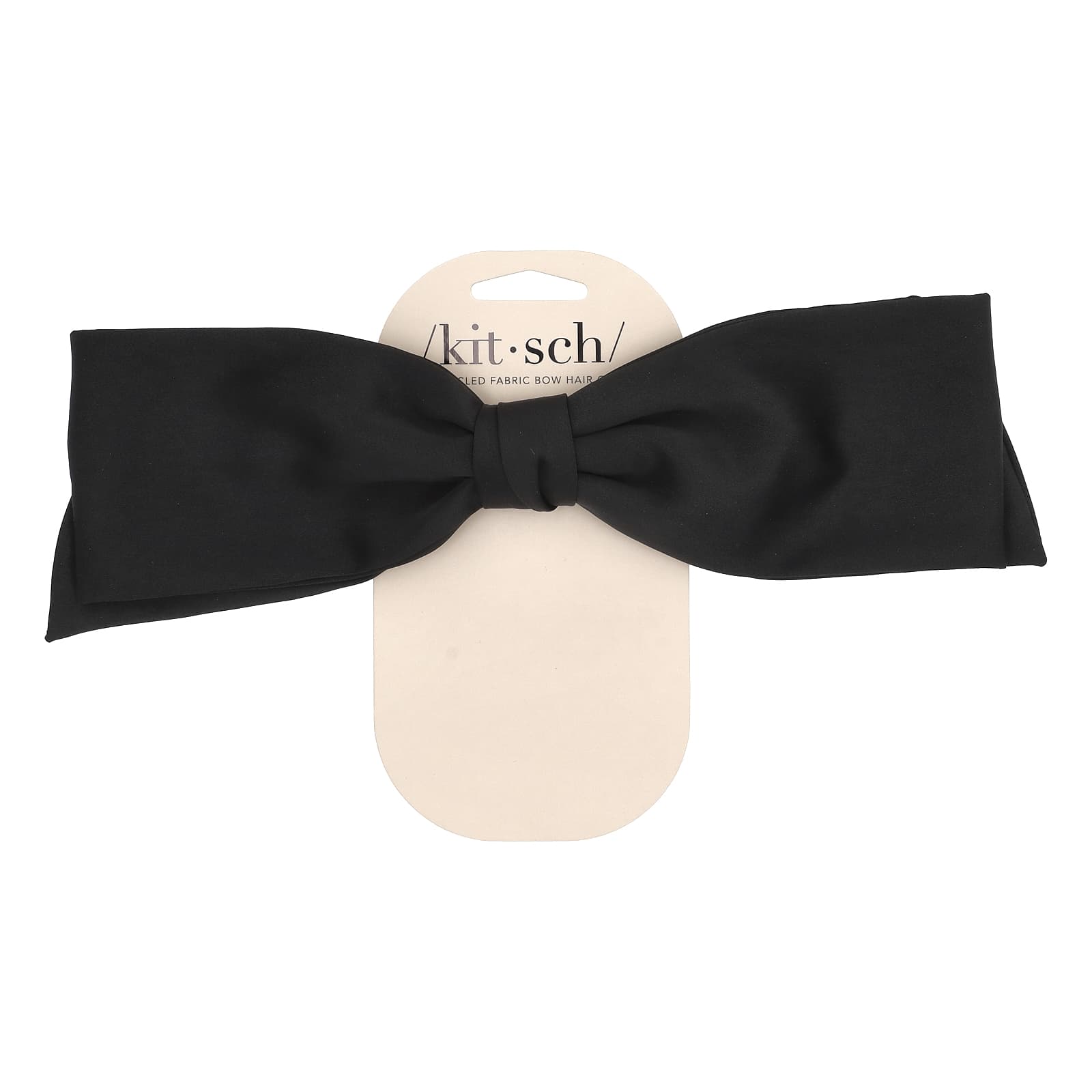 

Recycled Ribbon Hair Clip, Black, 1 Piece