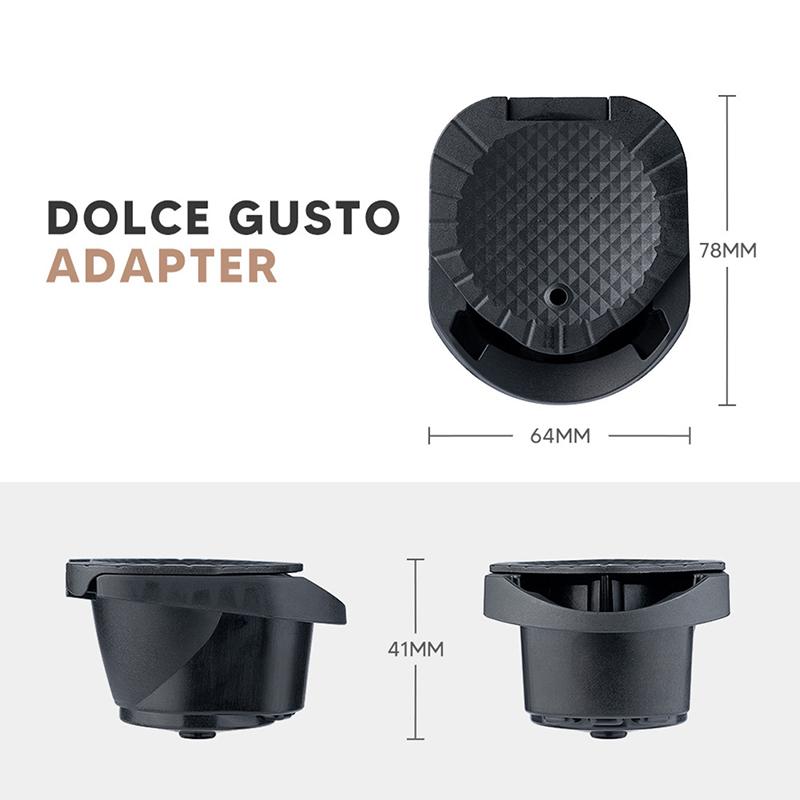 Dolce Gusto Genio S Reusable Capsule Adapter Refillable Coffee Pod Converter for Crema Grinder Machine