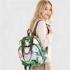 Women's Tropical Floral Nylon Backpack - Lightweight Multi-way Shoulder Bag for Travel & Daily Use