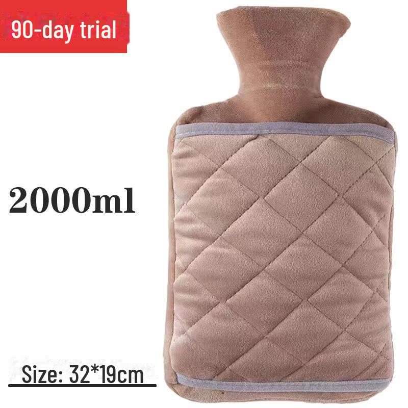 

Двойная вставная плюшевая грелка для рук: Утолщенная ПВХ грелка для младенцев и одеял 2000ml