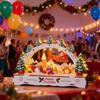 DIY Christmas Village Wood Light Up Desktop Decoration Holiday Village Ornament For Home Decorators Party Planners Event