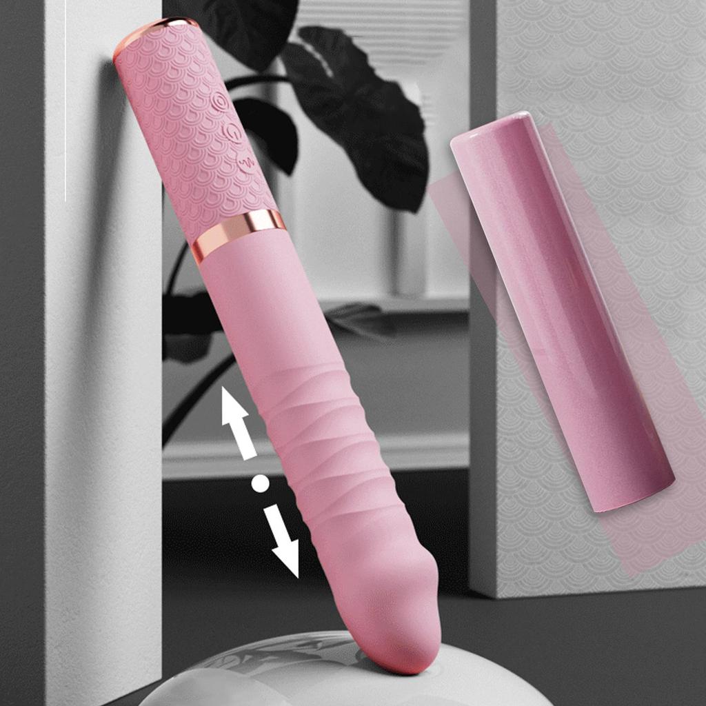 Heizbarer Vibrator Sexspielzeug Weibliche Vagina Klitoris Nippel G-Punkt Stimulator Teleskopdildo Frauen Masturbation Massagegerät für 18+