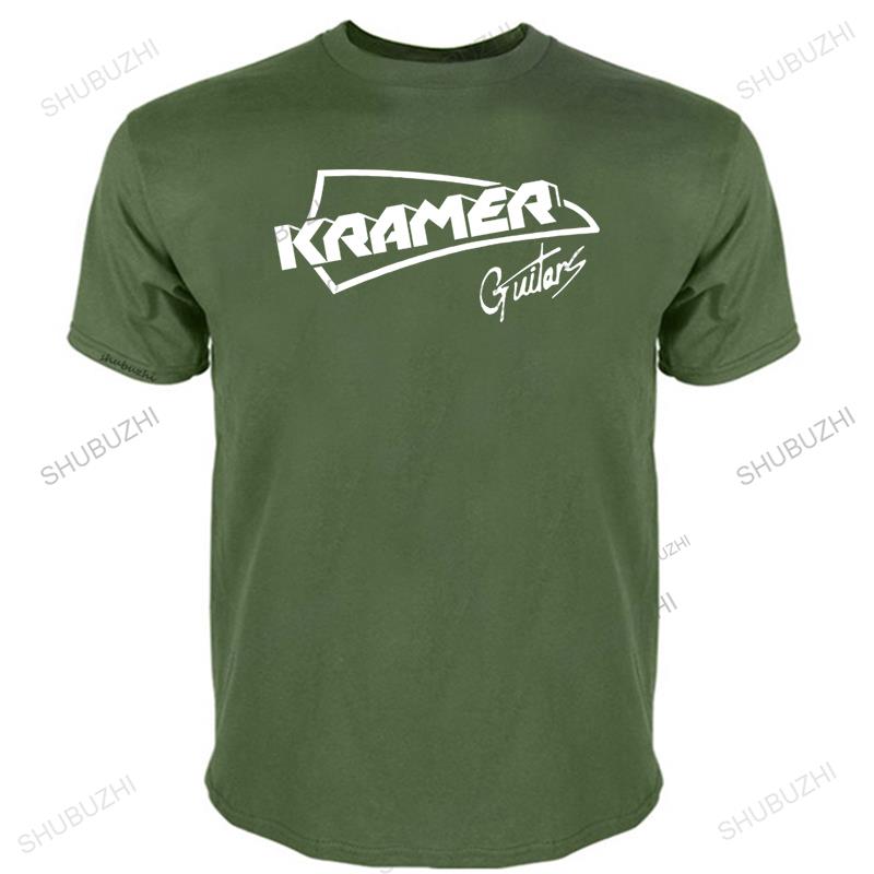 Man Letter Print T Shirt Camiseta Kramer Guitars Guitars Electric T-Shirt Men Top Tees New Cotton Tshirt Men Summer Fashion