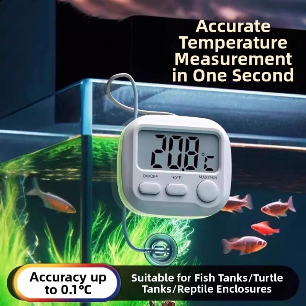 Elektronisches Aquarium-Thermometer mit präzisem Sensor für die sichere Überwachung von Fisch- und Schildkrötenbecken Leicht ablesbar und zu installieren