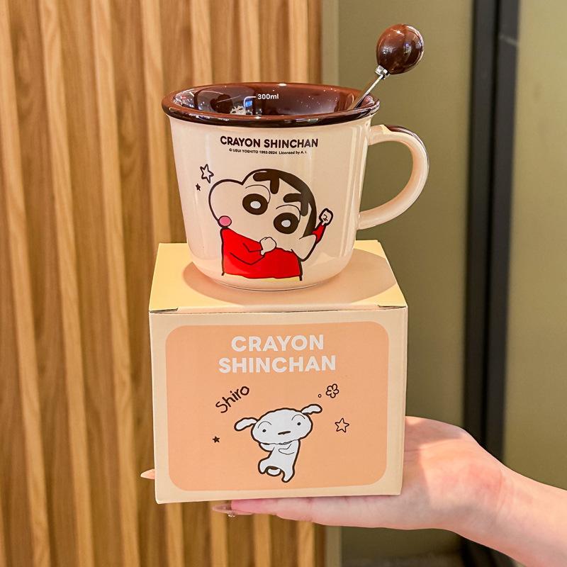 Crayon Xiaoxin Couple Cup High Value Pair of Ceramic Mugs Wedding Birthday Gift Girlfriend Gift Box