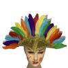 Halloweeni tollas fejfedő Színes indiai stílusú kalap karneváli jelmez gyerekeknek buli fejdísz Halloween cosplay parti jelmez kiegészítők