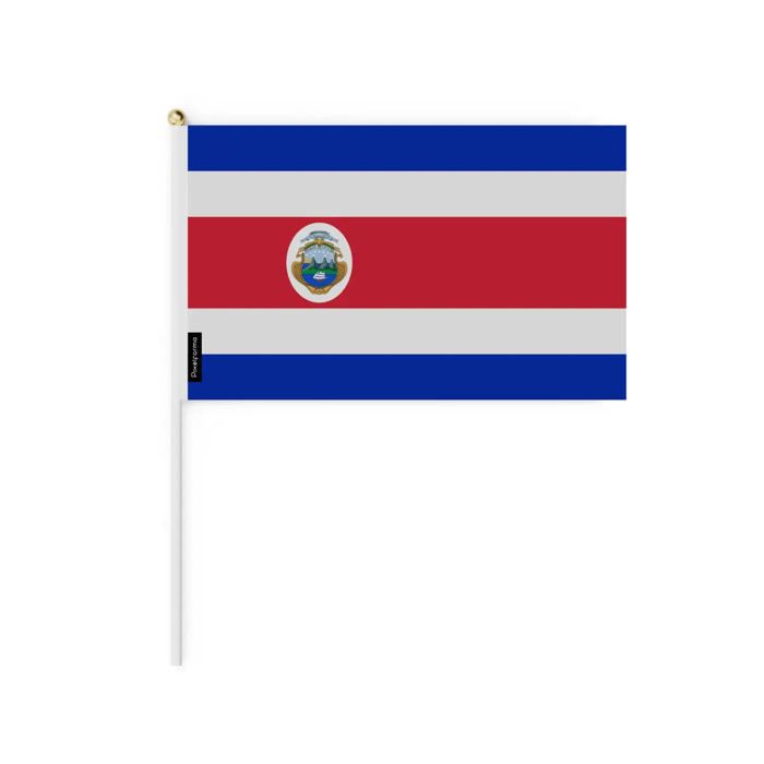 Drapeau - Costa Rica - 30 x 45 cm - Polyester résistant - Léger - Impression recto/verso