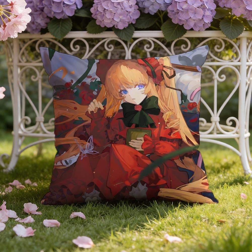 Anime R-Rozen M-Maiden Cushion Cover Home & Car Dual-Scene Pillow Cover: Reversible for Premium Comfort