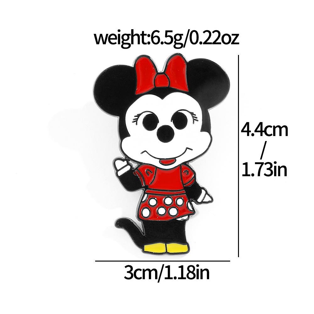 Европейские и американские персонажи Микки Минни брошь Дональд Дак Гуфи Кики и Тити металлическая значок украшение