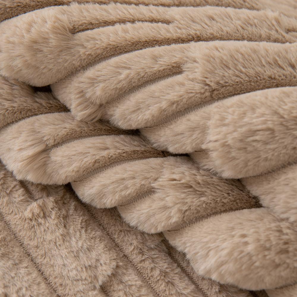 Cream Style Rabbit Plush Sofa Cushion Autumn and Winter New Thickened Cushion Winter Antislip High-End Sofa Cover Cloth