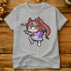Streetwear Tshirt Uma Musume Tokai Teio Chibi Dynamic Cotton Tshirts Hippie Tshirt For Unisex Beach Y2k Short Sleeve Tops