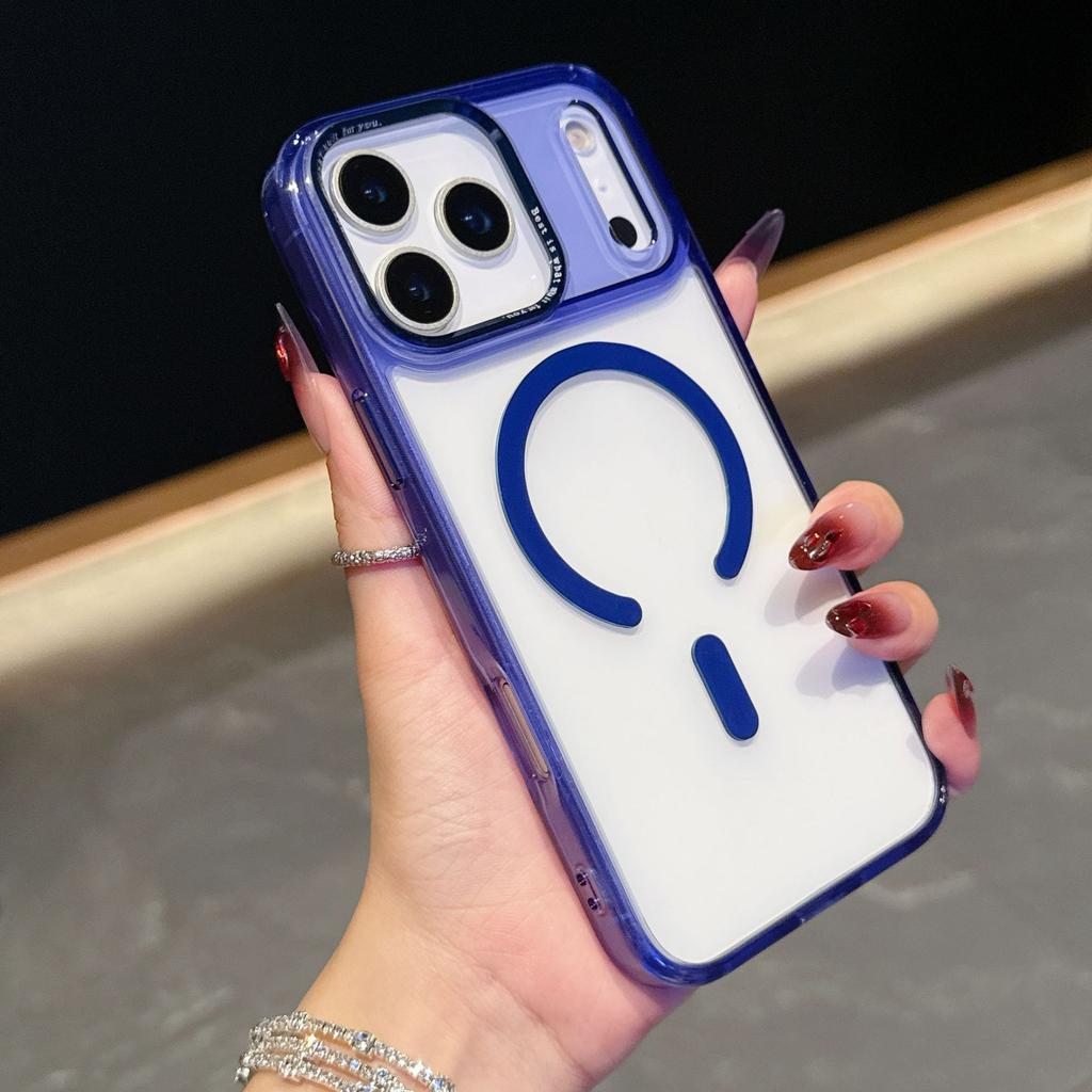 IPhone17Air Transparent Magnetic Phone Case Apple 17ProMax Full Coverage Protection Phone Case