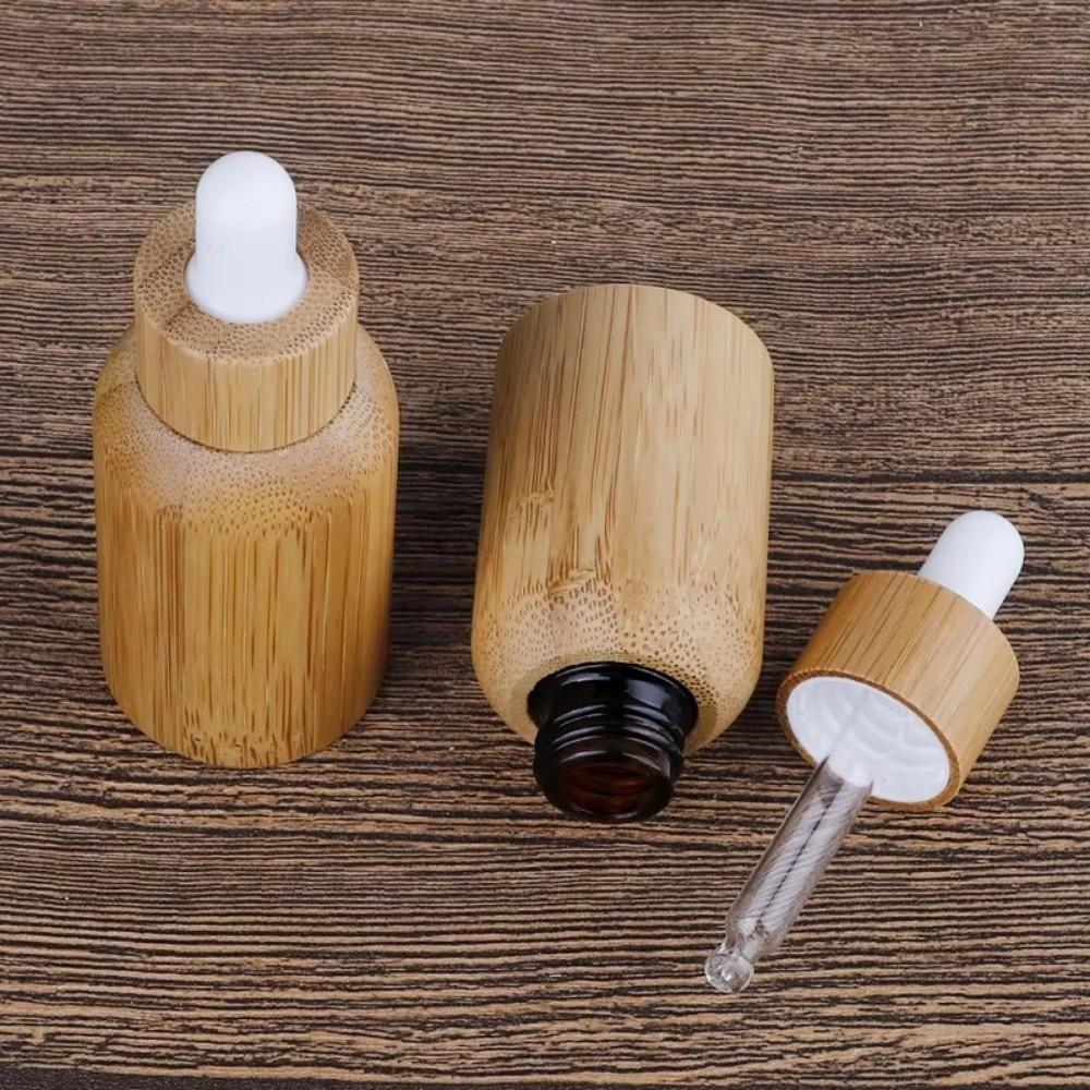 Bamboo Bamboo Dropper Bottles 10ml-30ml Cosmetic Sample Container  Makeup Cosmetic