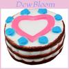 Fruit Bread Heart Shaped Memory Foam Stress Relief Toy For Home Decor