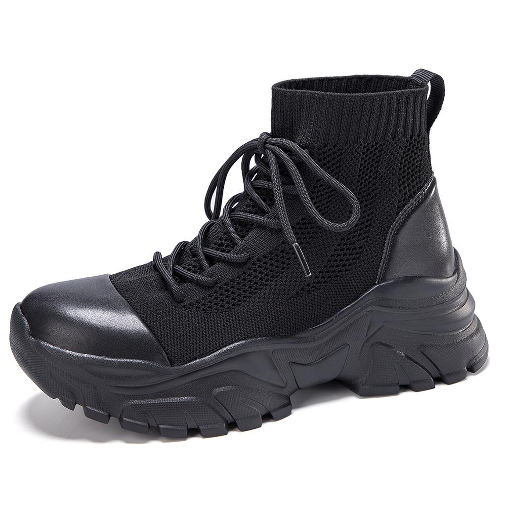 TUINANLE Platform Shoes Women High Top Sneakers Fashion Women Shoes Cool Street Young Ladies Footwear