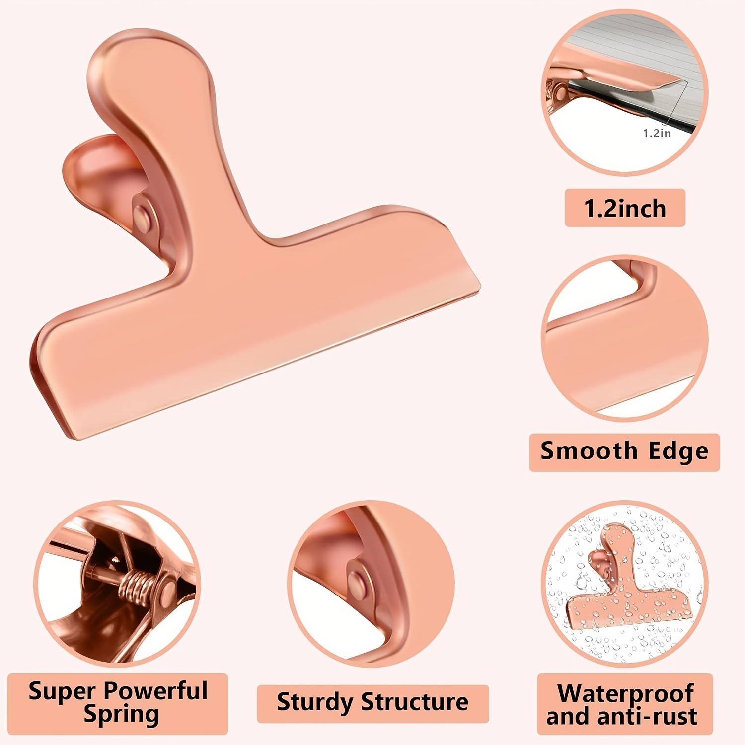 

1 высокопроизводительный зажим для продуктовых пакетов, папка-клипса из нержавеющей стали шириной 3 дюйма с металлическим шарнирным зажимом. 8 pieces