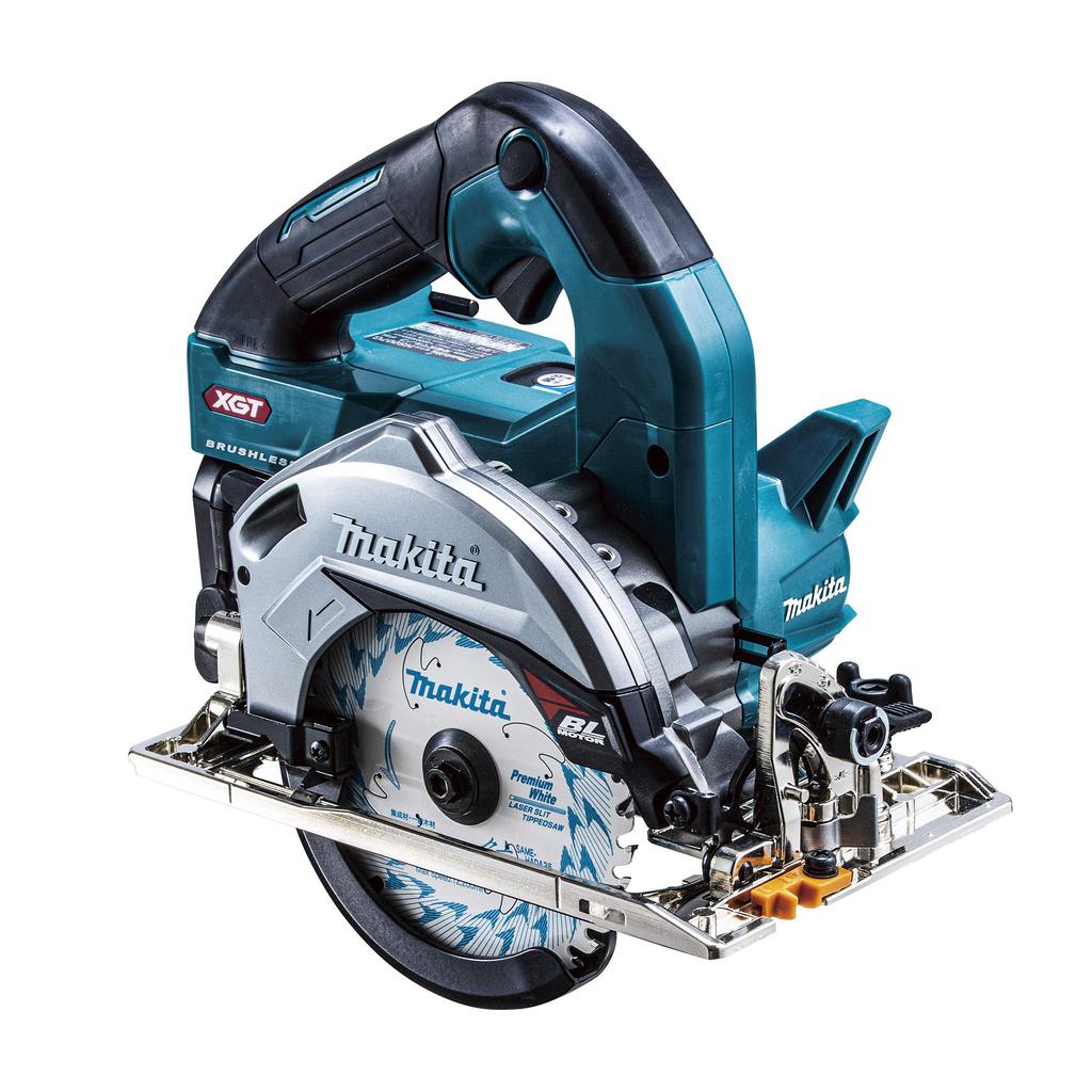 Makita 40Vmax 125mm Rechargeable Circular Saw 2 Case Included HS007GRDX (Blue) 2.5Ah Batteries, Charger,