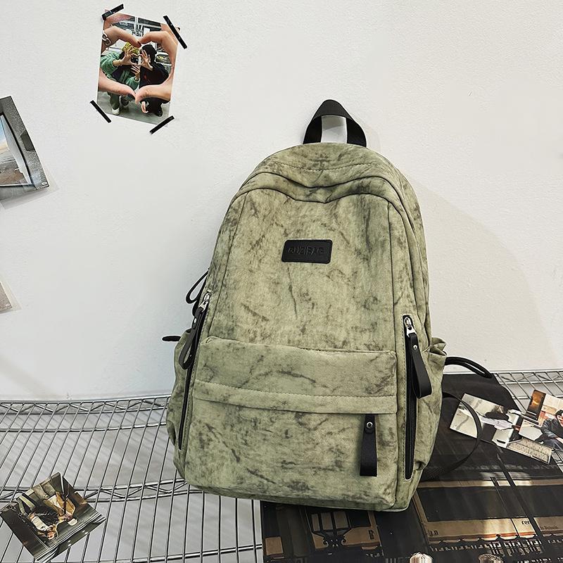 Schulrucksack neu Mittel- und Oberstufenschüler Schulrucksack Damen Batik Große Kapazität Lässiger Rucksack Einfach und Modisch Personalisierte Paare