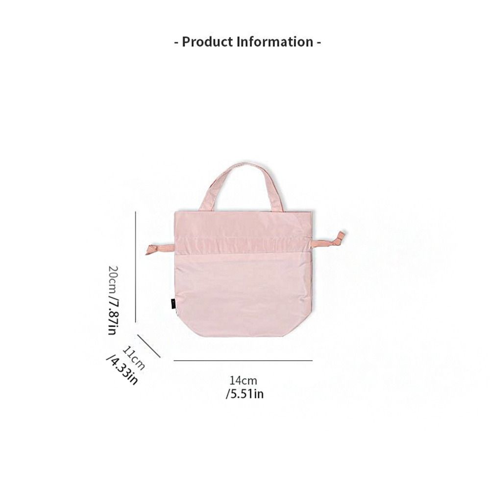 Storage Cosmetic Bag Portable Canvas Bucket Bag Cute Drawstring Bag  Girls