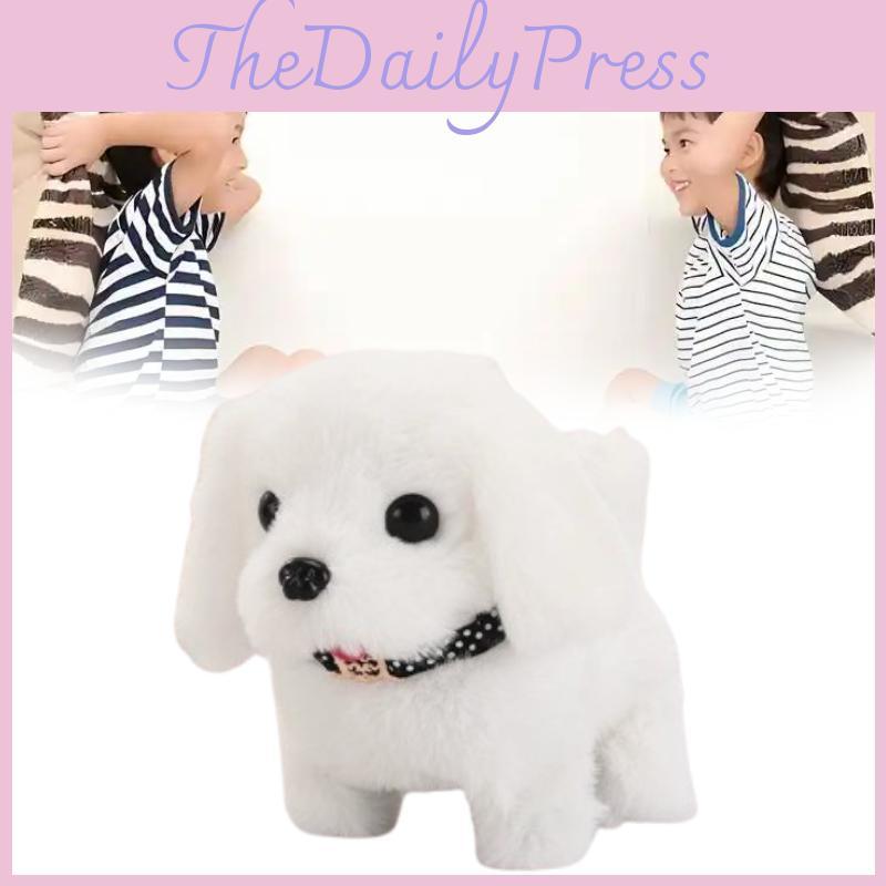 Realistic My Robot Puppy Plush Toy With Sound For Kids Gift Cute Stuffed Doll