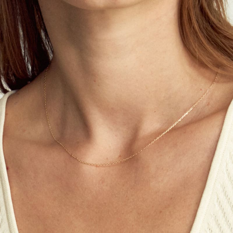 LUNNE 14k Everyday 0.3 Each Chain Necklace (14k Gold) #LHN02