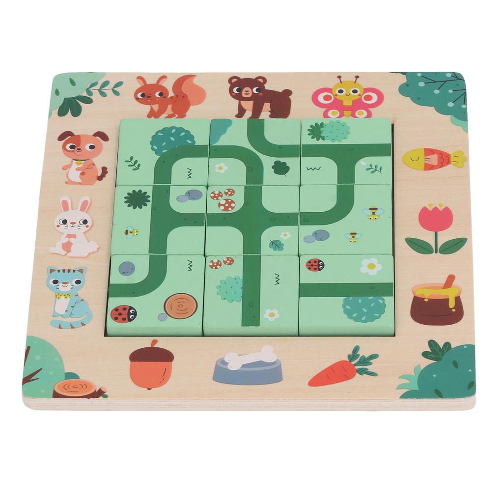 Kids Puzzle Toy Wooden Educational Jigsaw Puzzle Game for Festival Party Gathering