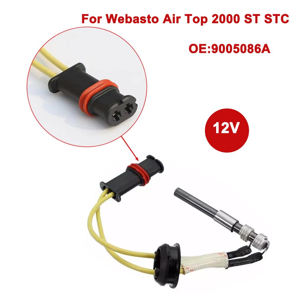 Diesel Parking Heater Glow Plug Flame Sensor For Webasto Air Top 2000 ST STC 12/24V 9005086A 9005087A 1322420A 9005087a 9005086a AT2000ST 12V