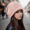 Women's European & American Fashion Wool Slouchy Hat - Warm, Cold-Proof, Versatile for Autumn & Winter, Fits Large Head Circumference